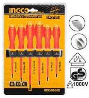 Ensemble de tournevis isolés - 6 pièces