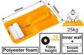 Ensemble de brosse cylindrique 4 en 1 (paroi intérieure)