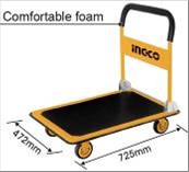 Chariot à dossier rabattable - 150Kg