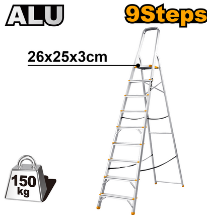 HLAD06091 HOUSEHOLD LADDER 9 STEPS