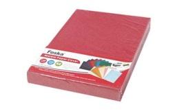 FOSKA-COUVERTURE CARTONNE MARBRE 230GSM ROUGE PC3004-2 C5