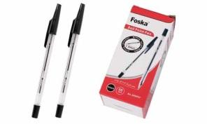 FOSKA-STYLO A BILLE 0,7/1,0MM, 800M D’ECRITURE COULEUR NOIR XH0927 BLACK