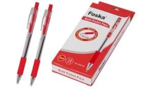 FOSKA-STYLO A BILLE 0,7MM, 550M D’ECRITURE COULEUR ROUGE XH2152 RED