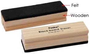 FOSKA-EFFACEUR TABLEAU NOIR 14X4X3CM，BOIS+FIBRE BE1011-14
