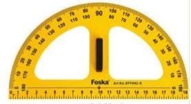 FOSKA-RAPPORTEUR INSTITUTEUR JAUNE 50CM 275 GMS AVEC MANCHE BP9442-8