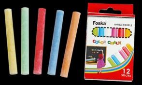 FOSKA-CRAIE COULEUR (BOITE DE 12 PCS) 8*0.95*0.9cm CK2012