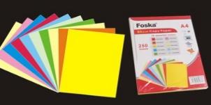 FOSKA-PAPIER A4 MULTICOLOR 80 GMS (RAME DE 250 FLS) CP6080-250