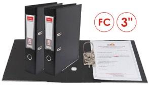 FOSKA-CLASSEUR A LEVIER NOIR INT EXT PVC FC 3’’W9401 BLACK