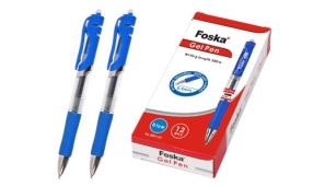 FOSKA-STYLO CLICK ENCRE GELL BALLPOINT 0,5MM, 300M ECRIT COUL BLEU RH1124 BLUE