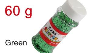 FOSKA-PAILLETTES EN FLACON DE 60 GMS VERT GT1060 GREEN