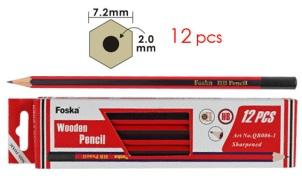 FOSKA-CRAYON HEXAG BTE 12 PCS 7’’ 2MM QB006-1