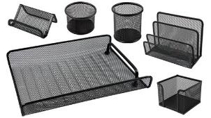 FOSKA-BAC RANG 3ETAGES+ BLOC NOTE+PORTE STYLOS+SEPAR ++ SERIE 6 PCS NOIR HY63580A BLACK