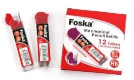 FOSKA-RECHARGE GRAPHITE POUR CRAYON MECANIQUE 0,7 60MM SX9008(0,7)