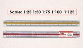 FOSKA- 30 CM REGLE TRIANGULAIRE ARCHIT 3 PANS/ECHELLES BP9331-30