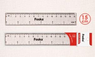 FOSKA-REGLE PLASTIQUE 15 CM AS0315-1