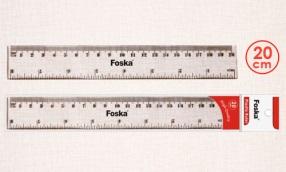 FOSKA-REGLE PLASTIQUE 20 CM AS0320-2