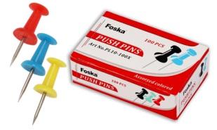 FOSKA-PUNAISE DRAPEAU COULEUR (BOITE DE 50pcs) PL10-100X
