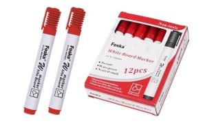 FOSKA-MARQUEUR ROUGE POUR TABLEAU BLANC 650-680M ECRITURE 2,6 GMS ENCRE MK8001(red)
