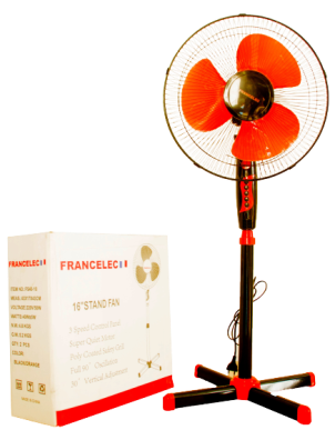 FRANCELEC - STAND FAN FS40-10 ( 220V/50HZ/MOTO SIZE / 66* 14MM 102 IRONS IN NETCOVER FRENCH PLUG 5.2KG/CTN 2PCS/CTN )