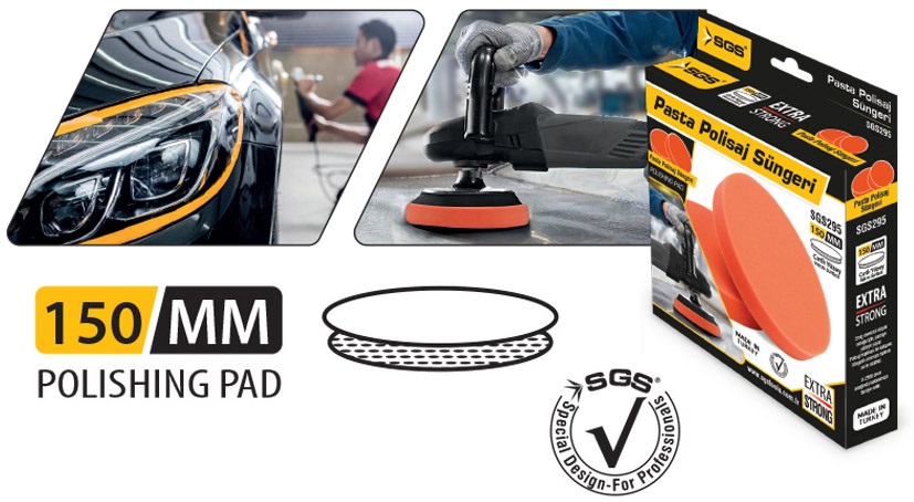SGS POLISHING SPONGE VELCRO PAD SGS295