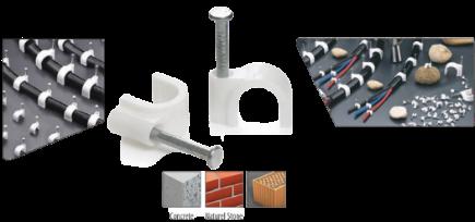 STEEL NAIL-IN CABLE CLAMP 10MM