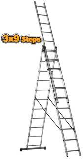 Échelle d'extension à 3 sections