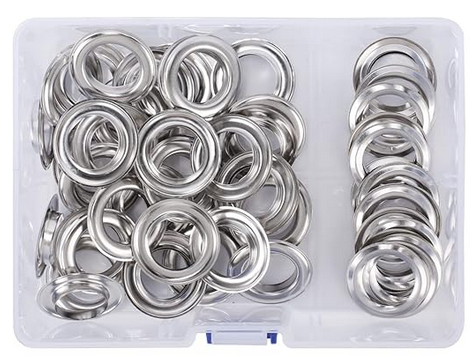 OEILLET P/BACHE SACHET DE 50 PAIRES INT D 10MM EXT D 20MM