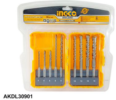 Ensemble de forets à béton SDS PLUS - 9 pièces