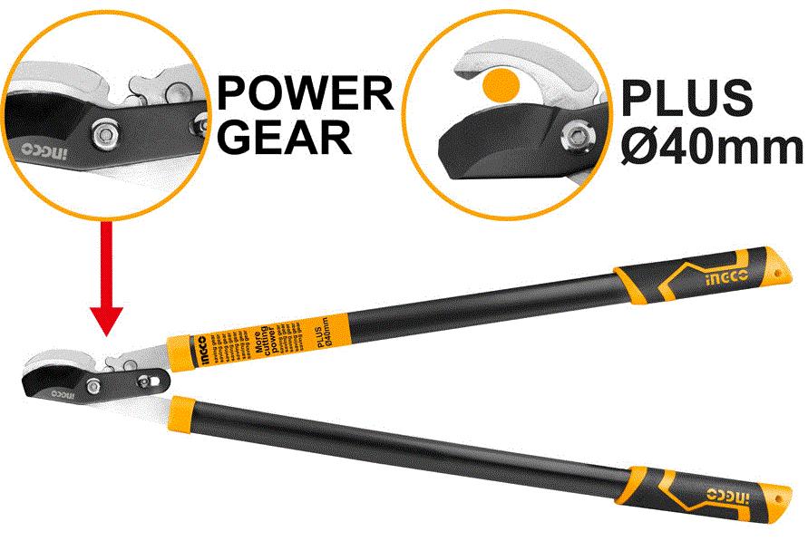 Lopper shears with gear