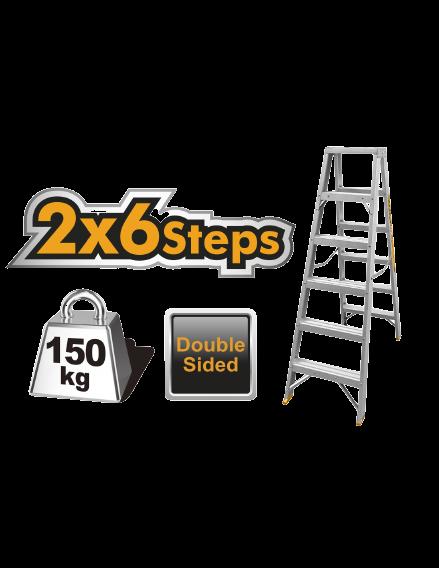 Double side ladder 2*6 STEPS