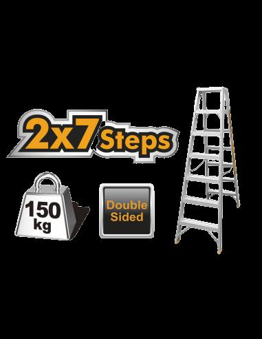 Double side ladder 2*7 STEPS