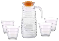 05pcs glass water set 20/CTN 17 KG JAUNE 48,5*36,5*40,5