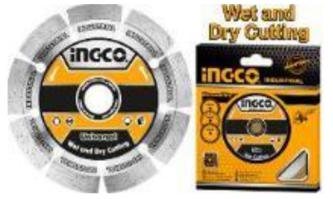 Disque diamant segmenté à coupe humide - 125*22.2mm