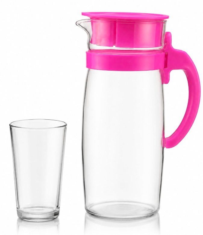 05pcs glass water set 16/CTN 21,2 ROSE XS_YH/L5