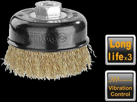 Wire cup brush