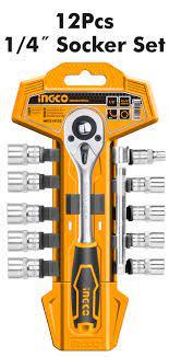 12pcs 1/4 socket set