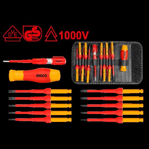 12pcs Interchangeable Insulated Screwdriver Set