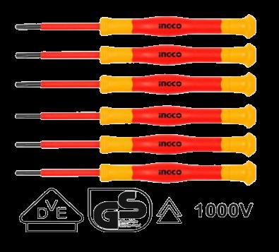 Ensemble de tournevis de précision isolée - 6 pièces 