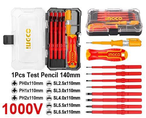 10 Pcs interchangeable Insulated screwdriver set