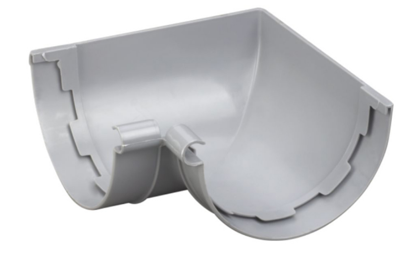 ANGLE PVC POUR GOUTTIERE KMEI, POIDS 404G, COULEUR GREY