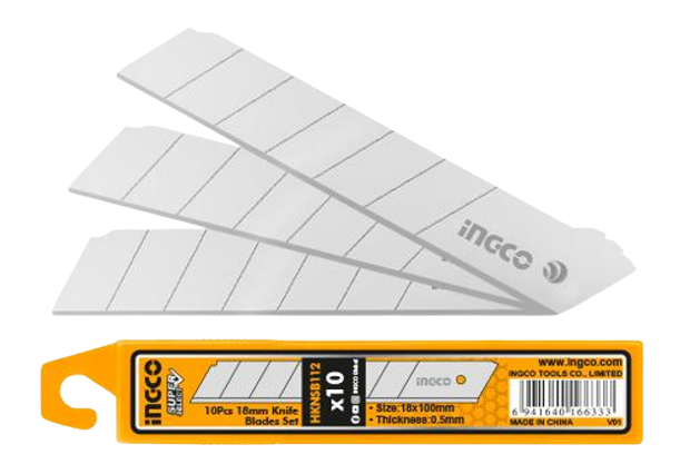 10pcs 18mm knife blades set