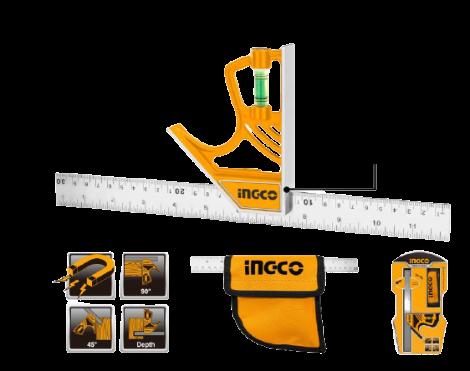 Equerre à combinaison magnétique - 300mm