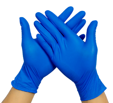 Gant nitrile bleu (100pcs/ boîte) - Taille M