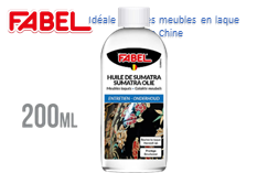Fabel HUILE DE SUMATRA (idéale pour les meubles en laque CHINE) FABEL 200 ml.
