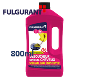 Fulgurant Déboucheur spécial cheveux (pour lavabos,éviers,douches,bains) 800 ml