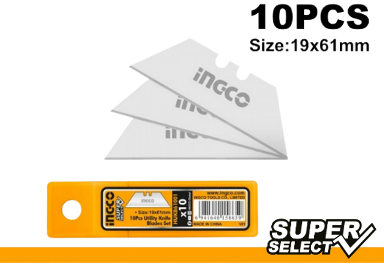 10 Pcs utility knife blades set