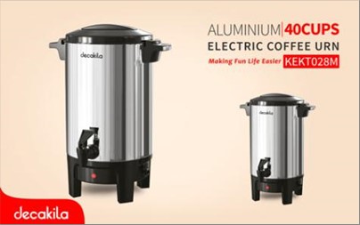 ELECTRIC COFFEE URM 6.0L (40 CUPS) DECAKILA