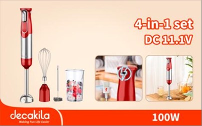 CORDLESS HAND BLENDER DECAKILA