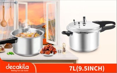 ALUMINIUM PRESSURE COOKER 7L DECKILA
