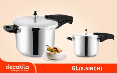 STAINLESS STEEL PRESSURE COOKER 6.0L DECAKILA